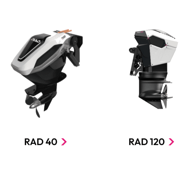 RAD 40 and RAD 120 electric outboard drives