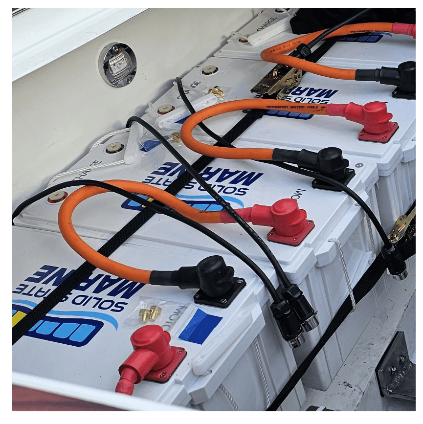 Instalación de baterías de litio de Solid State Marine